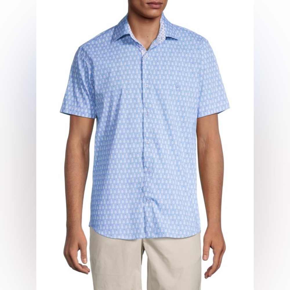 TAILORBYRD
Regular-Fit Pineapple-Print Shirt